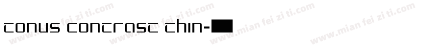 Tonus Contrast Thin字体转换